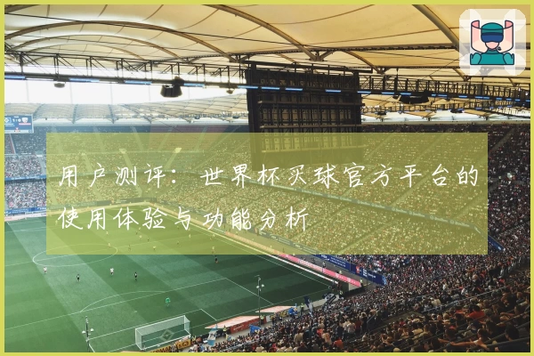 用户测评：世界杯买球官方平台的使用体验与功能分析